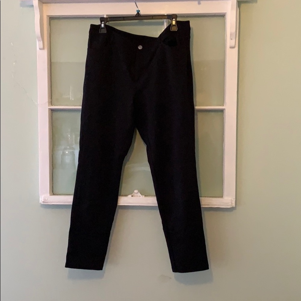 Black button up pants
